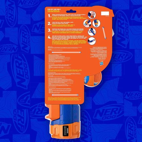 Missing Ball....Nerf Dog Tennis Ball Blaster Dog Toy Blue/Orange, 16 Inch Compact Blaster with