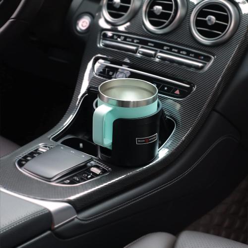 Upgraded Car Cup Holder Expander Adapter with Offset Adjustable Base, Compatible with Yeti 14/24/36/46oz Ramblers, Hydro Flasks 32/40oz, Other Large Bottles Mugs in 3.5-4.0, 2 Pack