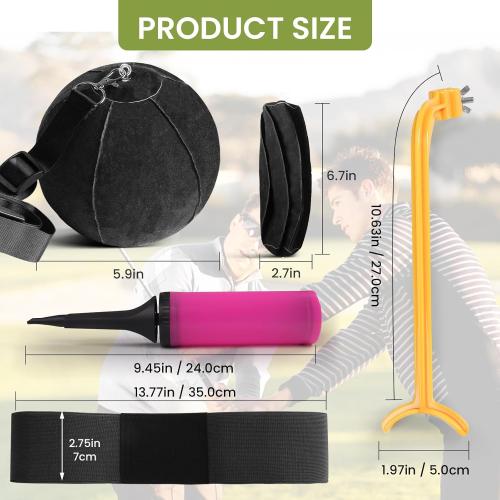 Amy Sport Golf Swing Training Aid Wrist Hinge Adjustable Arm Band with Hanger Smartball Connection Band for Correction, Men Women Ball Between Arms Practice Tool