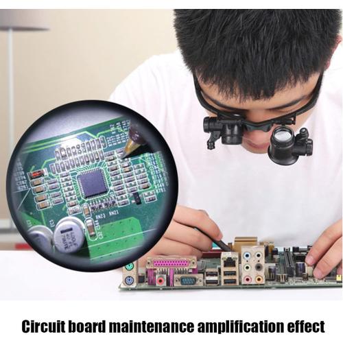 Magnifying Glasses with LED Light, LXIANGN Jeweler Loupe Watch Repair Magnifier with 8 Interchangeable Lens-2.5X 4X 6X 8X 10x 15x 20x 25x for Close Work,Not for Reading