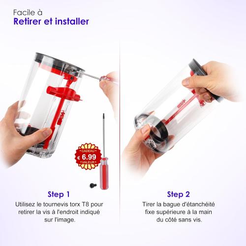 Dust Bin Top Fixed Sealing Ring Replacement Part Compatible with Dyson Cyclone V10 SV12 Vacuum Cleaner, Dust Bucket Dirt Cup Bin Parts Replacement Accessories