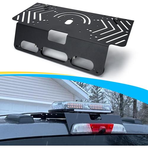 TOPOWN Metal Drill-Free Light Bar Mount for Ford F-150 (2015 ) for Ford F-250-F-550 (2017 ), Fit for Magnetic Light Bar and Magnetic Antenna, Support Bolt-on Mounting, Metal Light Bar Mount