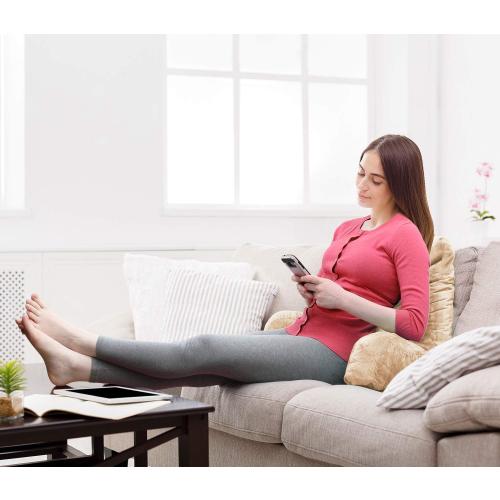 Clara Clark Reading Pillow, Back Rest Pillow for Sitting in Bed with Arms for Kids & Adults - Premium Shredded Memory Foam TV Sit Up Pillow - Medium, Cream