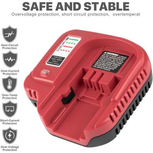 Fast Charger for Black & Decker BDFC240 18V 14.4V 12V 9.6V 24V NiCD NiMH Battery HPB18 HPB18-OPE HPB14 HPB96 HPB24 Replacement for Black and Decker 18V Battery Charger