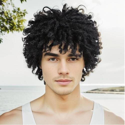 Black GNIMEGIL Black Dreadlock Wig Male Short Braided Wigs Fake Dreads Men Guys Natural Afro Synthetic Hair Braids Short Braid Wig - Faux Locs Boy Wigs Casual