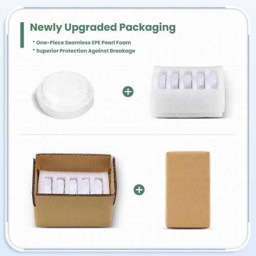 Huanyu 120mm Glass Petri Dish with Lids High Borosilicate Glass Petri Dishes Bacterial Culture Dishes for Lab Science Experiment (5pcs: 120mm)