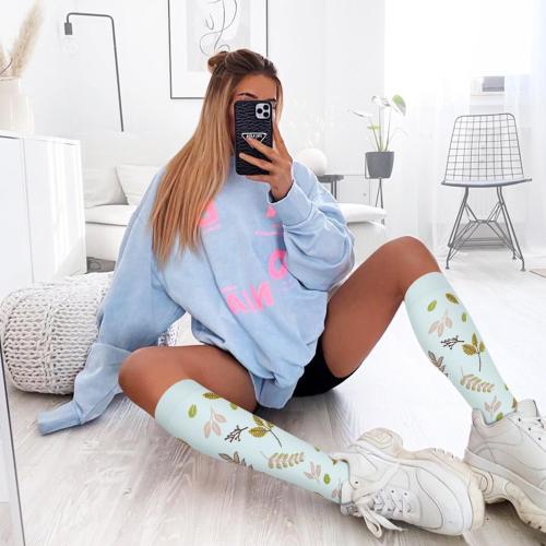 6 Pairs Compression Socks for Women & Men 15-20mmHg Graduated Support Knee High Socks for Nurses, Travel, Athletic