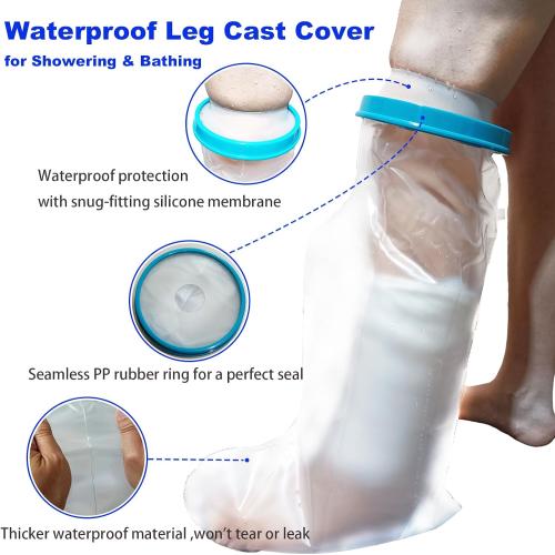 Waterproof Cast Covers for Shower Leg Adult, Cast Protector Bag Sleeve