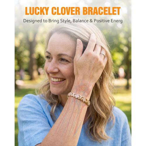 Jecanori Pure Copper Bracelets for Women Pain Relief, Healing Magnetic Bracelet with 3500 Gauss Effective Magnets