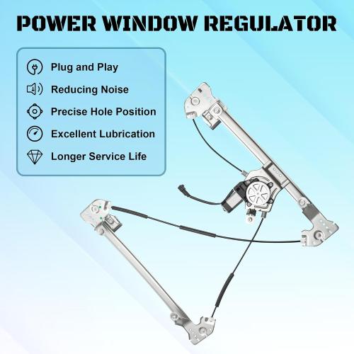 741-431 Power Window Motor and Regulator Assembly Front Right Passenger Side Compatible with Ford F-150 2004 2005 2006 2007 2008 (Extended Cab Only) ‼️could be missing or broken parts ‼️