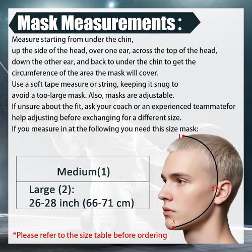 Fencing Coach Mask Mental Fencing Protective Gear Comfortable Safe Helmet for Training Sword Sparring Coaches, Black