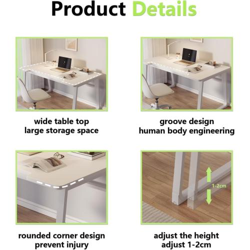 Small Office Home Desk,Modern Computer Desk for Small Spaces,Bedroom,Minimalist European Style.
