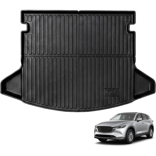 MOOREVER® Cargo Liner for 2017-2025 Mazda CX-5 TPE All Weather 3D Trunk Mat | Heavy Duty Custom Fit 2017 2018 2019 2020 2021 2022 2023 2024 2025 Mazda CX5 Car Accessories Rear Back Cargo Tray Mats