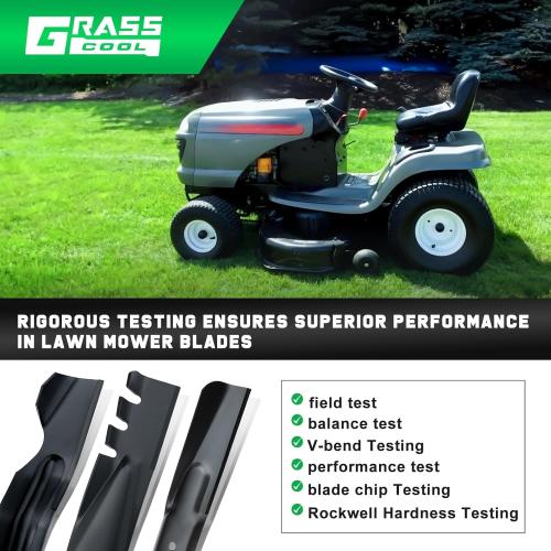 42 Inch Mower Mulching Blades for 134149 138971 Craftsman LT2000 LT1000 Poulan Pro Husqvarna 42 Deck Riding Lawn Mower Replace 532138971 532134149 138498 5-Point Star (2 Pack)