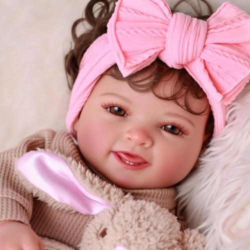 BABESIDE Lifelike Reborn Baby Dolls- Mia, 17 Inch Cute Realistic-Newborn Baby Doll Poseable Real Life Baby Dolls Girls with Gift Box for 3  Year Old