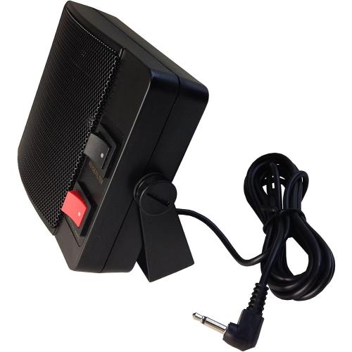 TW-08-L Type CB EXTENAL Speaker for Mobile Transceiver (CB Radio) with Swivel Bracket 10W 1.8M Cable with 3.5mm Mono L Type Plug Noise Filter Switch & Mute Switch (-8dB)