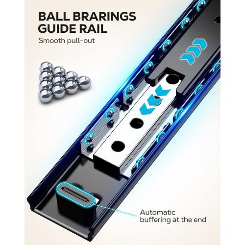 Nieifi Spice Rack Organizer for Cabinet, Vertical Spice Rack Pull Out, Easy to Install, Metal, 4.1''Wx10.35''Dx8.4''H, 2 Pack, 2 Tiers(Black)
