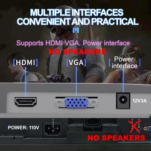 20 '' HD (1600 x 900) Monitor, 60Hz Refresh Rate, HDMI x1, Small Thin Monitor for laptops, Computers and desktops,LED Display