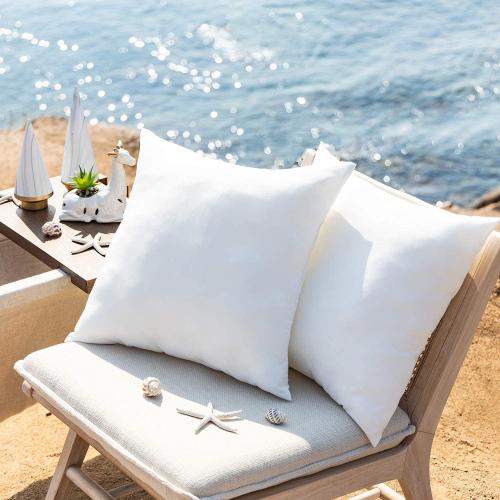 Phantoscope 18 x 18 Pillow Inserts - Pack of 4 Outdoor Water Resistant Throw Pillow Inserts Hypoallergenic Square Decorative Couch Sham Cushion Stuffer - 18 Inches