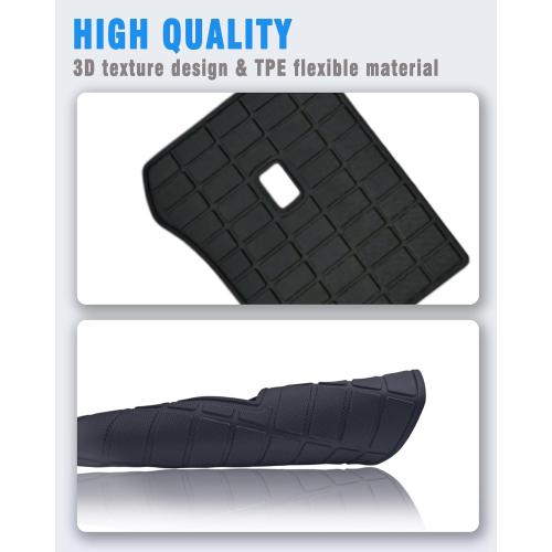 ZQULOYO Cargo Liners Backrest Mat for Genesis GV80 Accessories 2021-2025 with Hook&Loop Rear Trunk Mat Rear Seat Back Cover Protector All Weather Anti-Slip Split Dog Liner 4 PCS