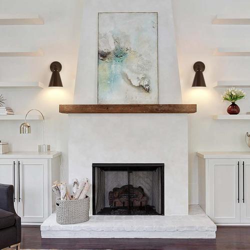 Oil Rubbed Bronze Farmhouse Wall Sconces Set of Two, Rustic Adjustable Interior Sconce Light Fixture Hardwired with Metal Shade,Indoor Industrial Lamp for Hallway,Bedroom,Living Room