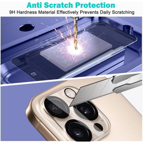 PEHAEL 3 3 Pack for iPhone 16 Pro Max Privacy Screen Protector with Camera Lens Protector Full Coverage Anti-Spy Tempered Glass Film 9H Hardness Easy Installation Bubble Free [6.9 inch]