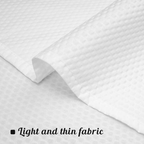 Mrs Awesome Embossed Microfiber Extra Long Shower Curtain Liner 71 x 96 inches, Soft Fabric Shower Curtain Washable and Water Repellent,71x96, White