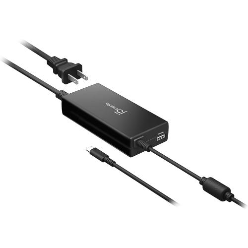 j5create USB Type C PD 100W Fast Charger for MacBook Pro, Chromebook, Laptop, Notebook, Tablet, Android, and iOS Smartphones (JUP2290)