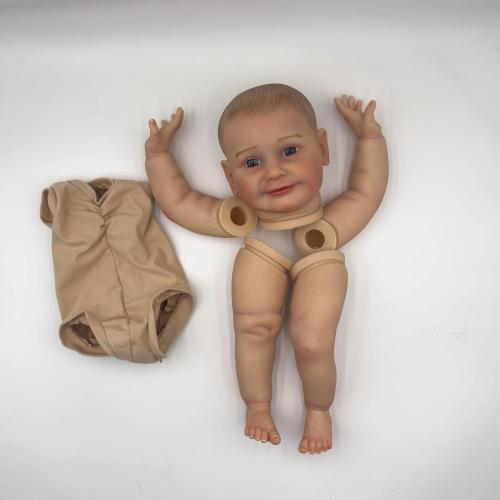 New 22inch Lifelike Reborn Doll Kit Zoe Baby Already Painted Unfinished Doll Parts DIY Toys