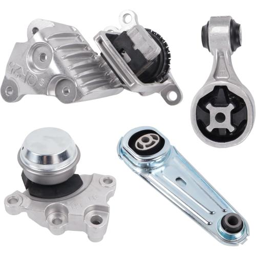 4PCS Engine Motor & Trans Mount Compatible for Nissan Rogue 2014-2017 2.5L, Front Rear Right Engine Motor and Trans Mount Repelace# A4364 A4367 A4363