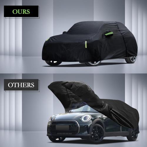 Car Cover Custom Fit for 2014-2025 Mini Cooper/Cooper S/Hardtop/Clubman/Countryman 4 Door, Waterproof All Weather Full Exterior Cover Rain Sun Protector with Door Zipper