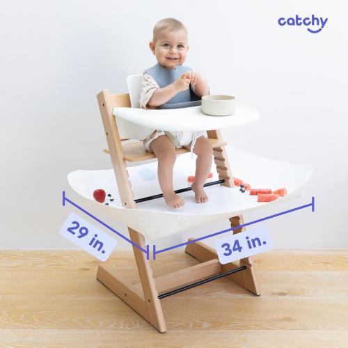 Catchy - The Food and Mess Catcher for the Stokke Tripp Trapp - Catchy Food Catching Accessory for Highchairs - Baby & Toddler Food Mat - High Chair Food Catcher - High Chair Accessories