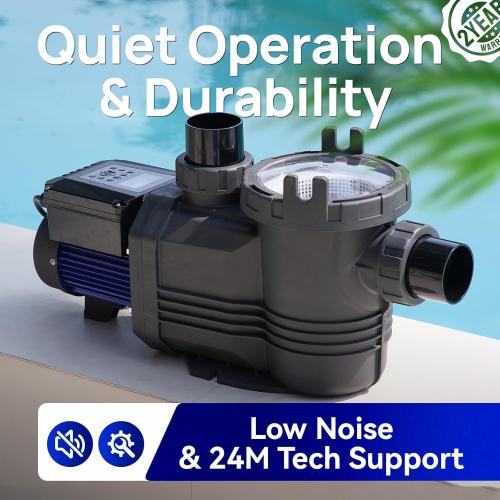 Aquastrong Variable Speed Pool Pump, 2 HP, 220V, 10566GPH, In/Above Pool Pump, Energy Efficient, High Flow, Powerful Self Primming Swimming Pool Pumps with Filter Basket‼️missing pieces‼️