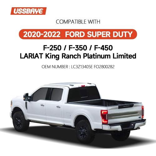 LED Tail Lights Compatible with 2020 2021 2022 Ford F250/F350 Super Duty LARIAT/King Ranch/Platinum/Limited taillights Assembly LC3Z13405E FO2800282 (Blindsport Bracket & Left Driver Side)