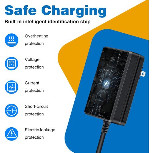 24V Charger for Electric Scooter Razor MX350 E100 E125 E150 E175 E200 E200S E300 E300S MX400 Dirt Rocket Dirt Bike Dirt Quad Motorcycle Pocket Mod Sports Mod 3-Prong 24V Razor Scooter Charger