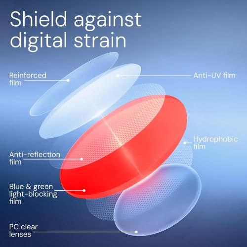 livho Gaming Blue Light Blocking Glasses for Better Sleep, Premium Night Driving, Computer Blockers for Man & Woman