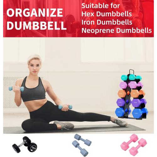 Weight Rack for Dumbbells,A-Frame Dumbbell Rack Stand Only, Alloy Steel Dumbbells Storage Rack with Handle for Home Gyms Workout (Dumbbells not include)