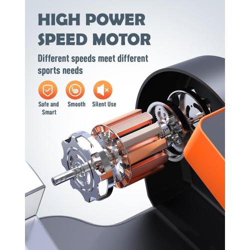 Under Desk Elliptical Machine, Electric Ellipse Leg Exerciser for Senior, 12 Adjustable Speeds Quiet and Portable Seated Pedal Exerciser for Training with Remote Control