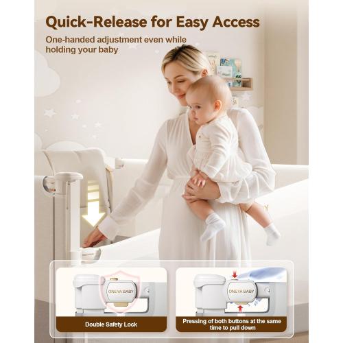 3 Piece Bed Rails for Queen Bed, No-Drill Needed Baby Bed Rail Guard | Thickened Bed Bails for Toddlers, Child Safety Side Railing Guards, Height Adjustable Bedrail for Kids, 60x78.7x78.7in