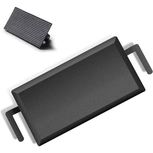 Universal Large Carbon Steel Griddle for Outdoor Gas Grill, Induction, Gas/Electric Stove, and Oven, Double Burner Griddle Comes with Grill Press, Pre-seasoned Nitride Coating Process