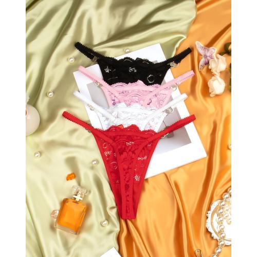 Size 4 XL 5 Thongs Women G-String Thongs Panties T Back Breathable Sexy Underwear