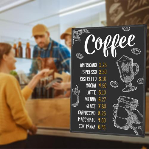 Lockways Magnetic Chalkboard 48 x 36 Inches, Aluminum Frame Large Blackboard, Hanging Chalk Board Wall Decor for Restaurant Menu, School, Office and Home