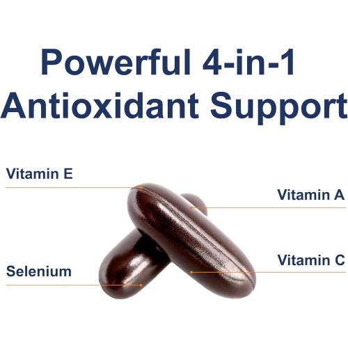 Carlson - ACES   Zn, Vitamins A, C, E   Selenium & Zinc, Cellular Health & Immune Support, Antioxidant, 180 Softgels