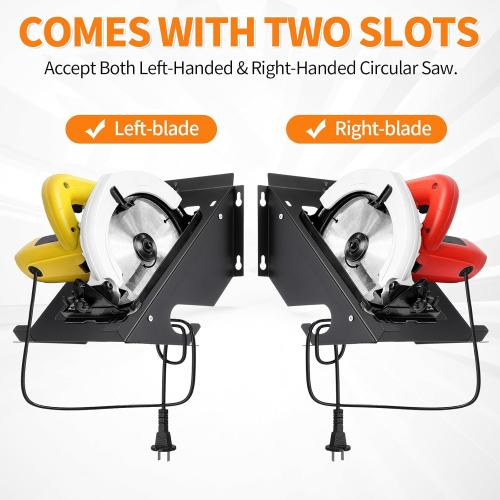 Shimeyao Circular Saw Holder Wall Mount Heavy Duty Metal Storage Rack Organizer for Shed Garage, Pegboard, Workshop, Home, Fit Most of Circular Saw