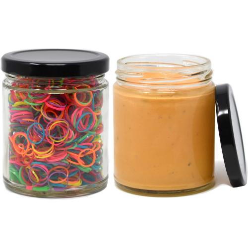 Set of 12 Size 9oz nicebottles Clear Glass Salsa Jars, 9 Oz - Case of 12