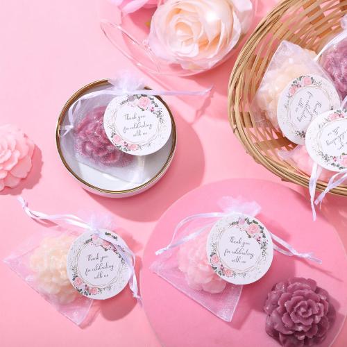 missing parts Demissle 24 Set Flower Mini Soaps for Guests Flower Soap Wedding Handmade Gift Favors Fancy Decorative with Thank You Tags for Wedding Bridal Guest Gift Party Favor(Rose)