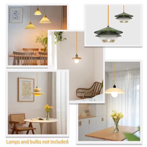 Helunsi 32.8ft Cloth Covered Lamp Cord, 18 AWG 2 Conductor Gold Vintage Electrical Cord Braided Electrical Wire, 18 Gauge Round Rayon Fabric Covered Wire for DIY Antique Industrial Lighting Project