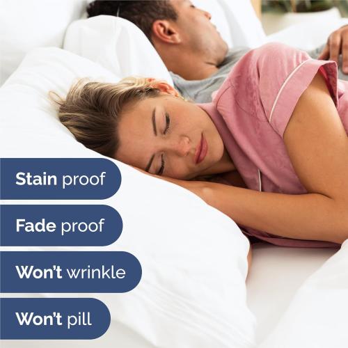 King Size 4 Piece Sheet Set - Comfy Breathable & Cooling Bed Sheets Set - Hotel Luxury Bedding for Women, Men, Kids, Teens, Boys & Girls - Deep Pockets, Ultra-Soft and Wrinkle Free - Oeko-Tex - White