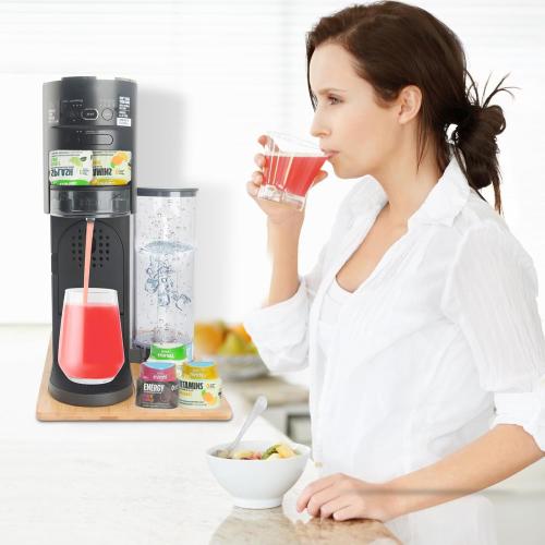 Compatible with Ninja Thirsti Drink System Bamboo Slider - Appliance Slider for Soda Maker, Kitchen Countertop Storage Mover Sliding Tray for Ninja Soda Machine