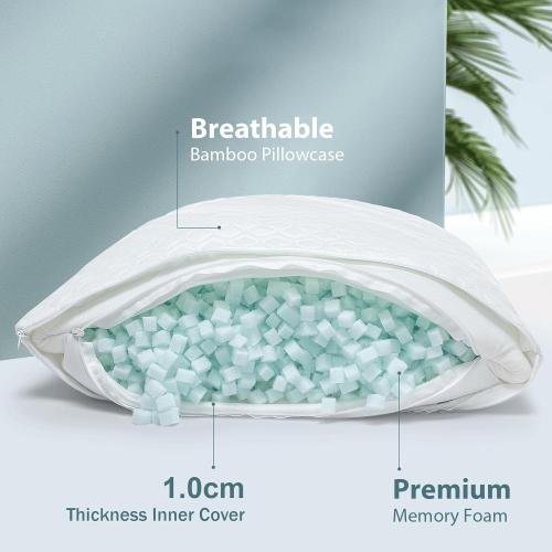 Extra Long Body Pillow Cubies Memory Foam 150x50cm – Anime Body Pillow Insert for Adults – with Cooling Cover Huggable Pillows 20x60 inches